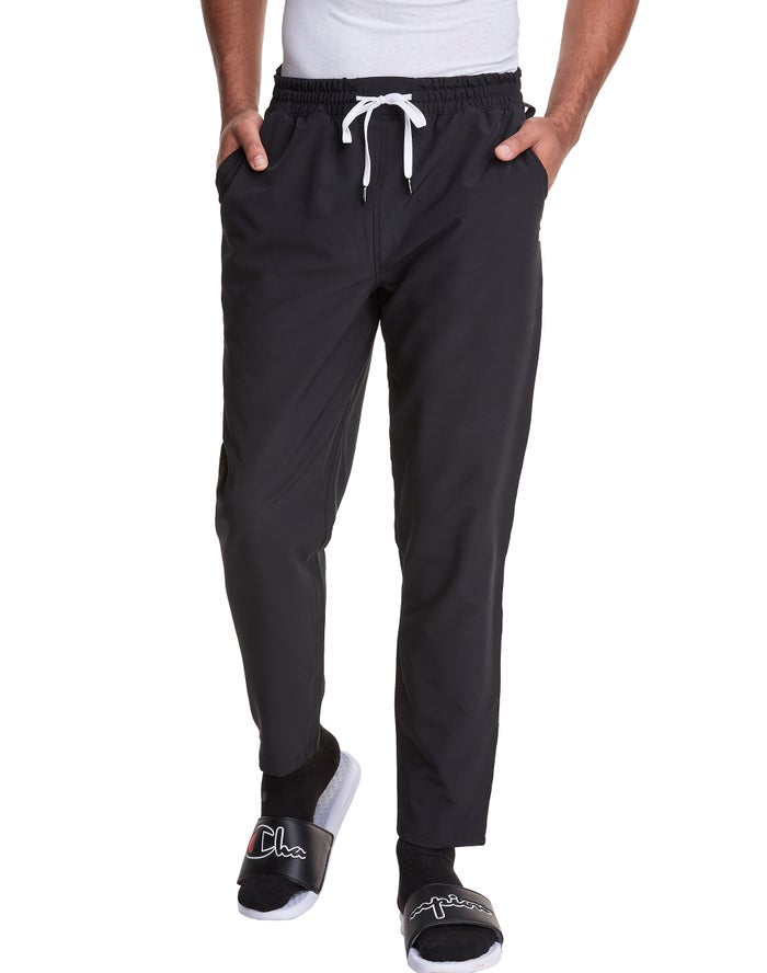 Champion Mens Sweatpants NZ - City Black ( 8594-XGQRS )